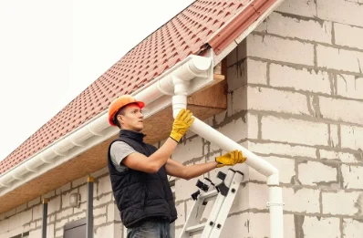 Pose et remplacement de gouttières à Riom